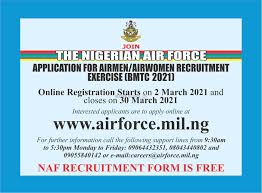 Nigerian Air Force Recruitment Form
